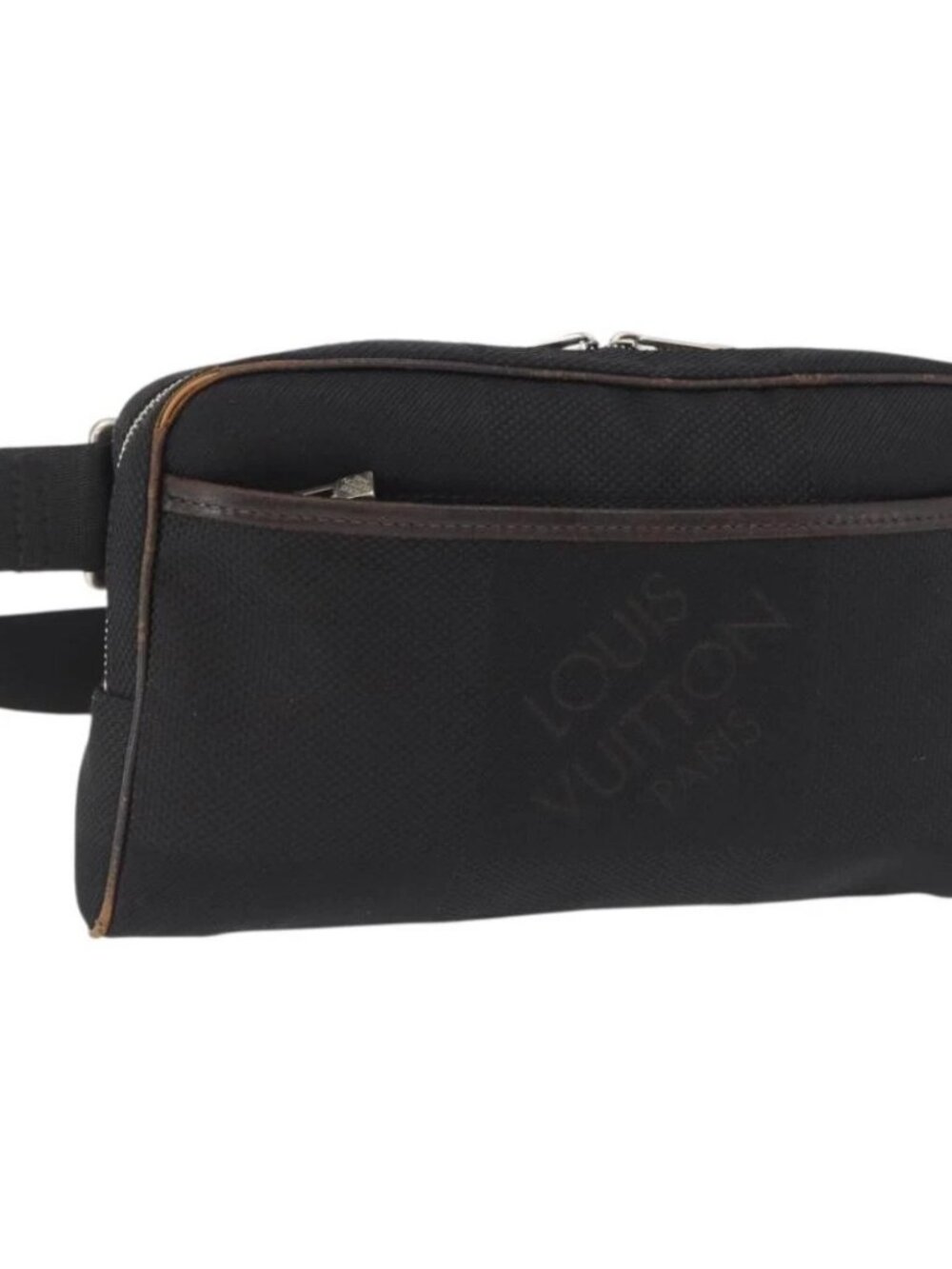 LOUIS VUITTON Damier Geant Acrobat Shoulder Bag Canvas Black M93620 Auth 163961